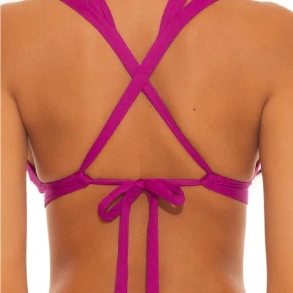 Biquíni Halter Code Loop Feminino Rebecca Virtue Roxo Tamanho P