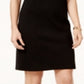 Vestido feminino Karen Scott de algodão com manga cotovelo, preto, tamanho pequeno médio