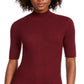 Blusa feminina com decote careca canelado Maison Jules, vermelha, tamanho G