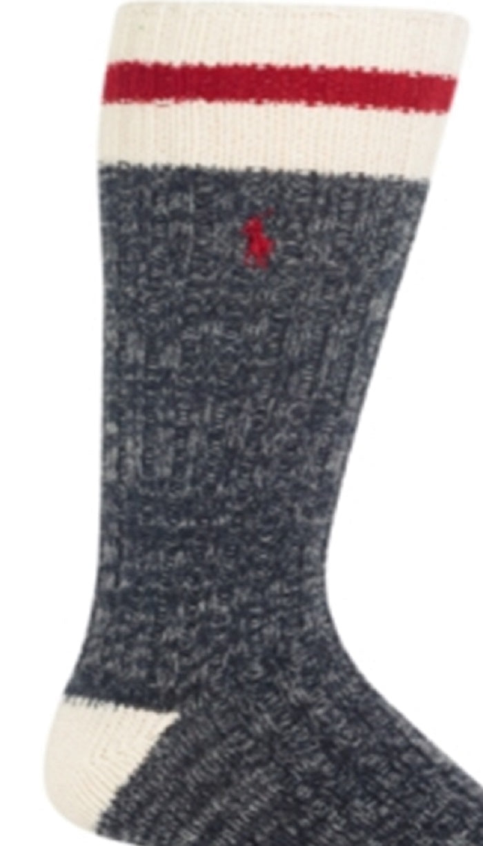 Polo Ralph Lauren Meias Masculinas Big &amp; Tall Monkey Boot Brancas Tamanho 2X1