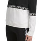Moletom com capuz feminino DKNY Sport Colorblocked, preto, tamanho M