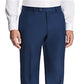 Calça de terno masculina Michael Kors texturizada lisa clássica azul tamanho 34x34