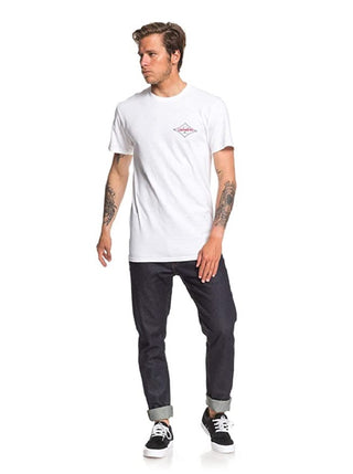 Quiksilver Men's Diamond Wave Shirt White Size Medium
