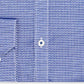 Camisa social masculina Ryan Seacrest Distinction Ultimate Slim Fit, sem passar a ferro, com estampa elástica, tamanho G, azul