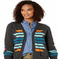 Cardigan Pendleton Feminino Cactus Bloom Cinza Tamanho P
