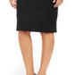 Saia lápis feminina Charter Club Ponte Knit preta tamanho 14