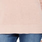 Suéter feminino de lurex com decote em V, rosa, tamanho extrapequeno, Charter Club