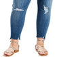 Calça jeans skinny Levi's Plus 711 Denim Destroyed feminina, azul, tamanho 22W