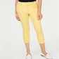 Calça curta Charter Club Newport Tummy-Control Citron Aura Yellow Tamanho 8