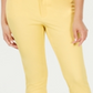 Calça curta Charter Club Newport Tummy-Control Citron Aura Yellow Tamanho 8