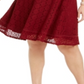 Vestido feminino plus size com renda evasê, vermelho, tamanho 3X