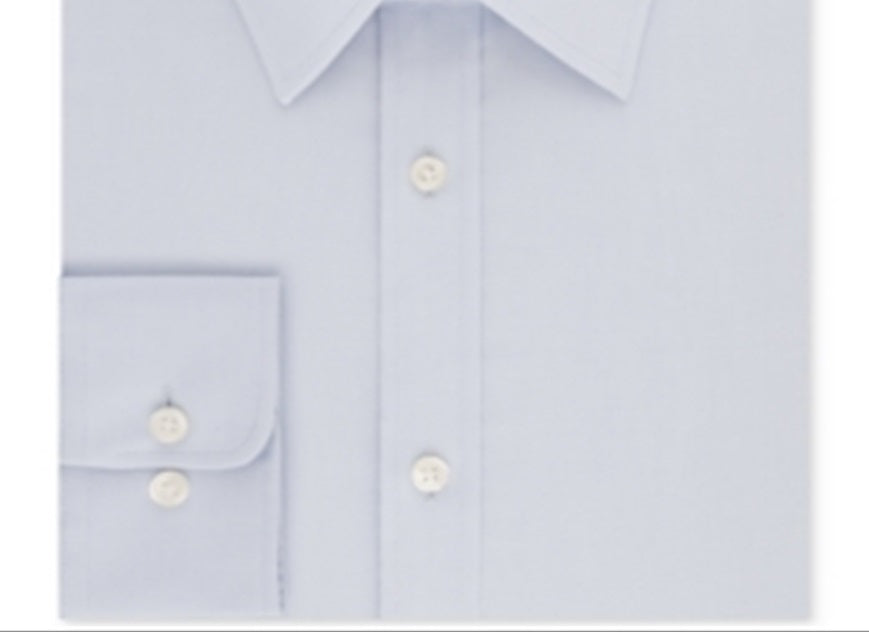 Camisa social masculina Tommy Hilfiger Athletic Fit Performance Stretch Th Flex Collar, azul, tamanho 32x33