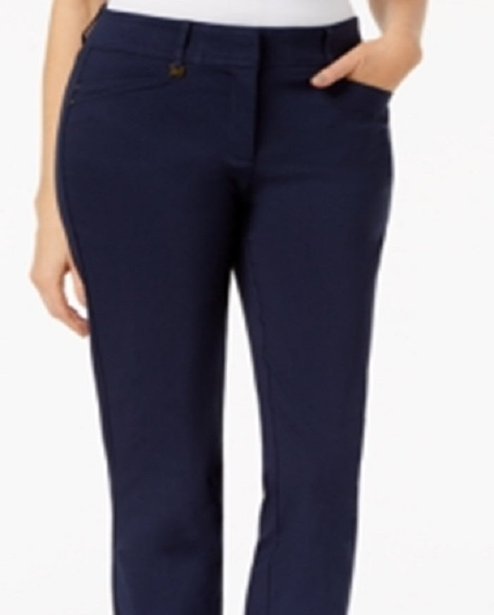 Calça feminina JM Collection Tummy Control Curvy Fit Azul Tamanho 24X4,5