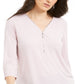 Blusa feminina com zíper e manga 3/4, rosa, tamanho XX-G