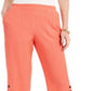 Calça Capri Crinkle Feminina JM Collection Laranja Tamanho XX-G
