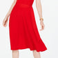 Vestido feminino Charter Club com amarração na cintura e midi, tamanho grande, vermelho