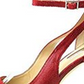 INC International Concepts Lucey Feminino Salto Plataforma Aberto em Couro Vermelho Tamanho 7,5