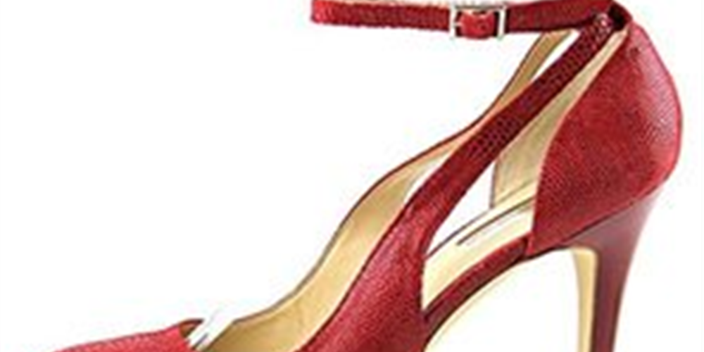 INC International Concepts Lucey Feminino Salto Plataforma Aberto em Couro Vermelho Tamanho 7,5