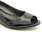 Alfani Cammi Peep Toe Wedges Heels Shoes Feminino Azul Tamanho 6.5