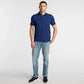 Polo Nautica Masculino Big &amp; Tall Stretch Mesh Azul Tamanho LT