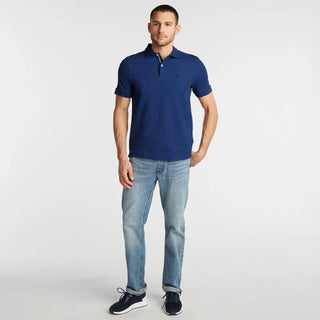 Polo Nautica Masculino Big &amp; Tall Stretch Mesh Azul Tamanho LT