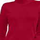 Karen Scott Petite Cotton Turtleneck Top - New Red Amore Red Tamanho Petit S