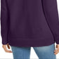 Karen Scott Suéter Feminino de Algodão com Gola Falsa Roxo Tamanho P