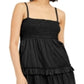 Vestido longo feminino com babados e camadas da INC International Concepts, preto, tamanho XXG