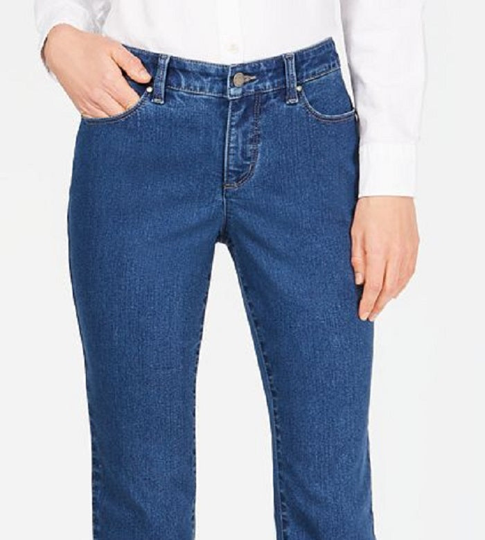 Calça jeans feminina Charter Club Bristol Skinny Leg, azul, tamanho 2, pequena