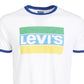 Camiseta Levi's Teesdale Logo Masculina Branca Tamanho Médio