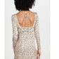 Vestido casual floral boho feminino Free People, marrom, tamanho 2