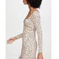 Vestido casual floral boho feminino Free People, marrom, tamanho 2