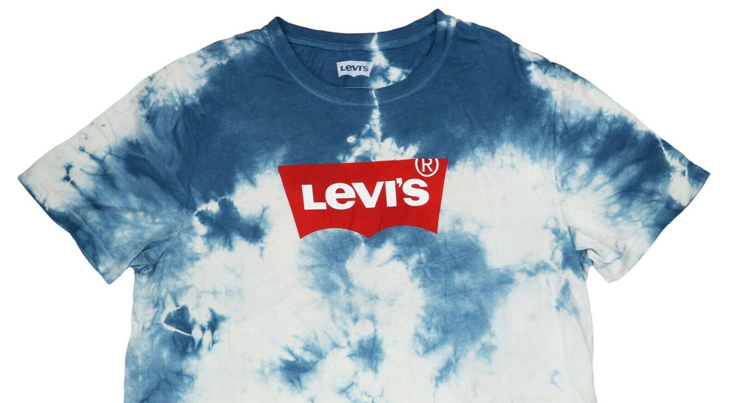 Camiseta Levi's Masculina Tie Dye Logo Azul Tamanho XX-G