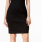 Vestido Calvin Klein Feminino com Decote Dividido Preto Tamanho 4 Petite