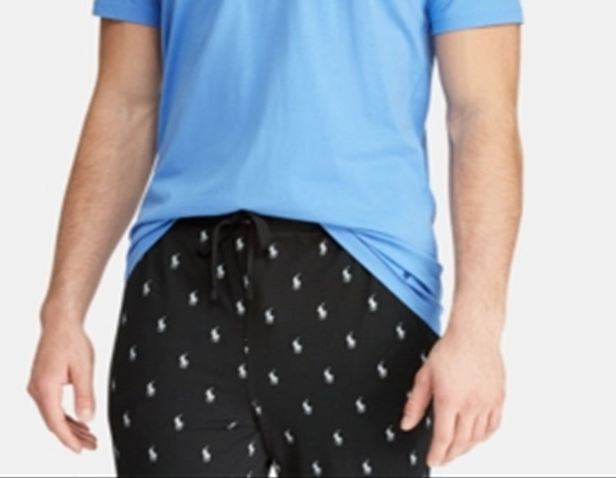 Camiseta Ralph Lauren Masculina de Algodão Enzimático com Gola Redonda Azul Tamanho Grande