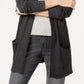 Cardigan longo térmico waffle feminino Style &amp; Co, cinza, tamanho pequeno P