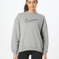 Camiseta Nike Sportovn Mikina Dry Feminina Cinza Tamanho P