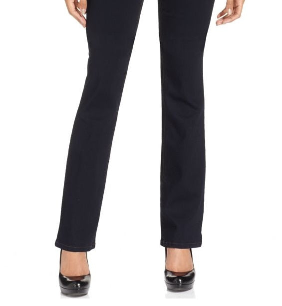 Jeans feminino estilo &amp; co com controle de barriga, cintura média, corte bootcut, azul, tamanho 16X3