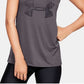 Camiseta regata feminina Under Armour Tech Graphic cinza, tamanho médio