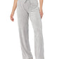 Calça feminina Calvin Klein de veludo com perna larga, cinza, tamanho GG