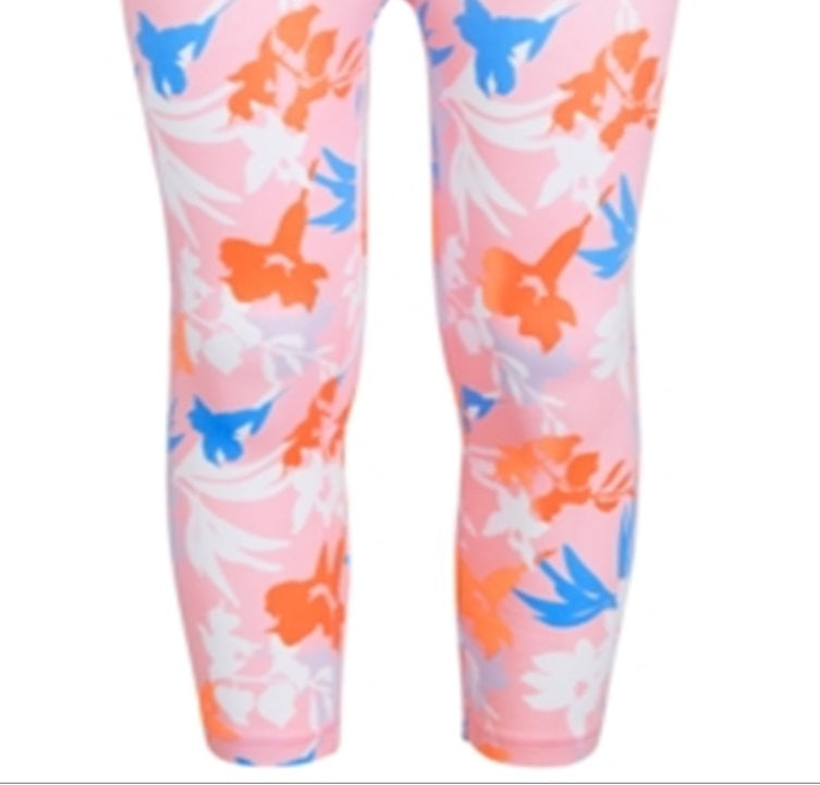 Leggings estampadas florais Champion para meninas, tamanho 3T, rosa
