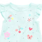 Túnica Peplum Floral para Bebê Menina First Impressions Azul Tamanho 24 Meses