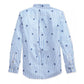 Camisa de popeline com caveira Polo Ralph Lauren Big Boys, azul, tamanho M