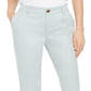 Calça Chino Bootcut de Algodão Feminina Style &amp; Co Azul Tamanho 8