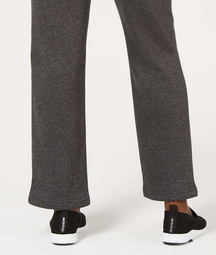 Calça de lã ativa com bolso lateral feminina Karen Scott, preta, tamanho X-S
