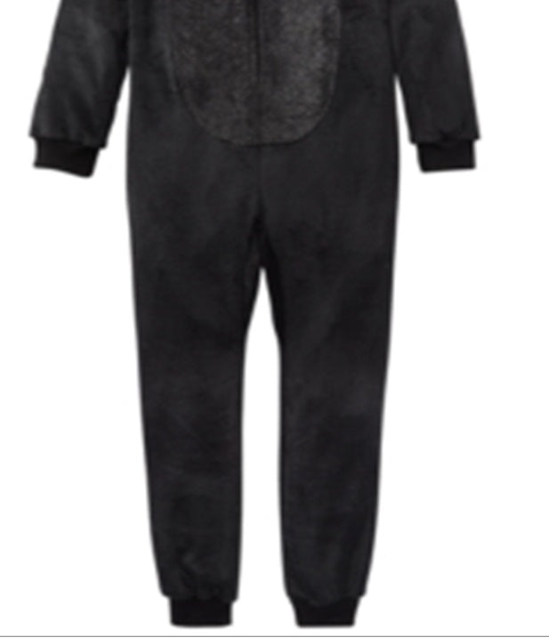 Macacão de gato Max &amp; Olivia Little &amp; Big Girl's Pijama preto tamanho M