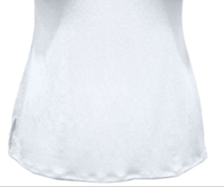 JM Collection Regata feminina texturizada com botões, branca, tamanho grande