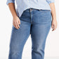 Calça Jeans Levi's Plus Classic 414 Straight Leg Feminina Azul Tamanho 22W