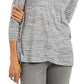 Top com decote em V Style &amp; Co cinza tamanho 2XL