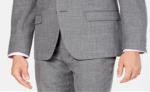 Jaqueta Ralph Lauren Masculina Classic Regular Fit UltraFlex Stretch Sharkskin Cinza Tamanho 44